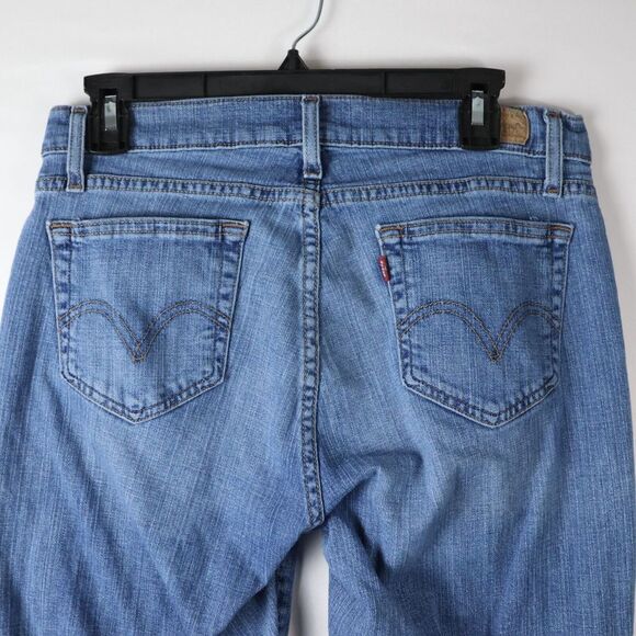 Levis Jeans Women 10 31x31 Blue Demi Curve Classic Boot Cut Mid Rise Medium Wash - Picture 7 of 10